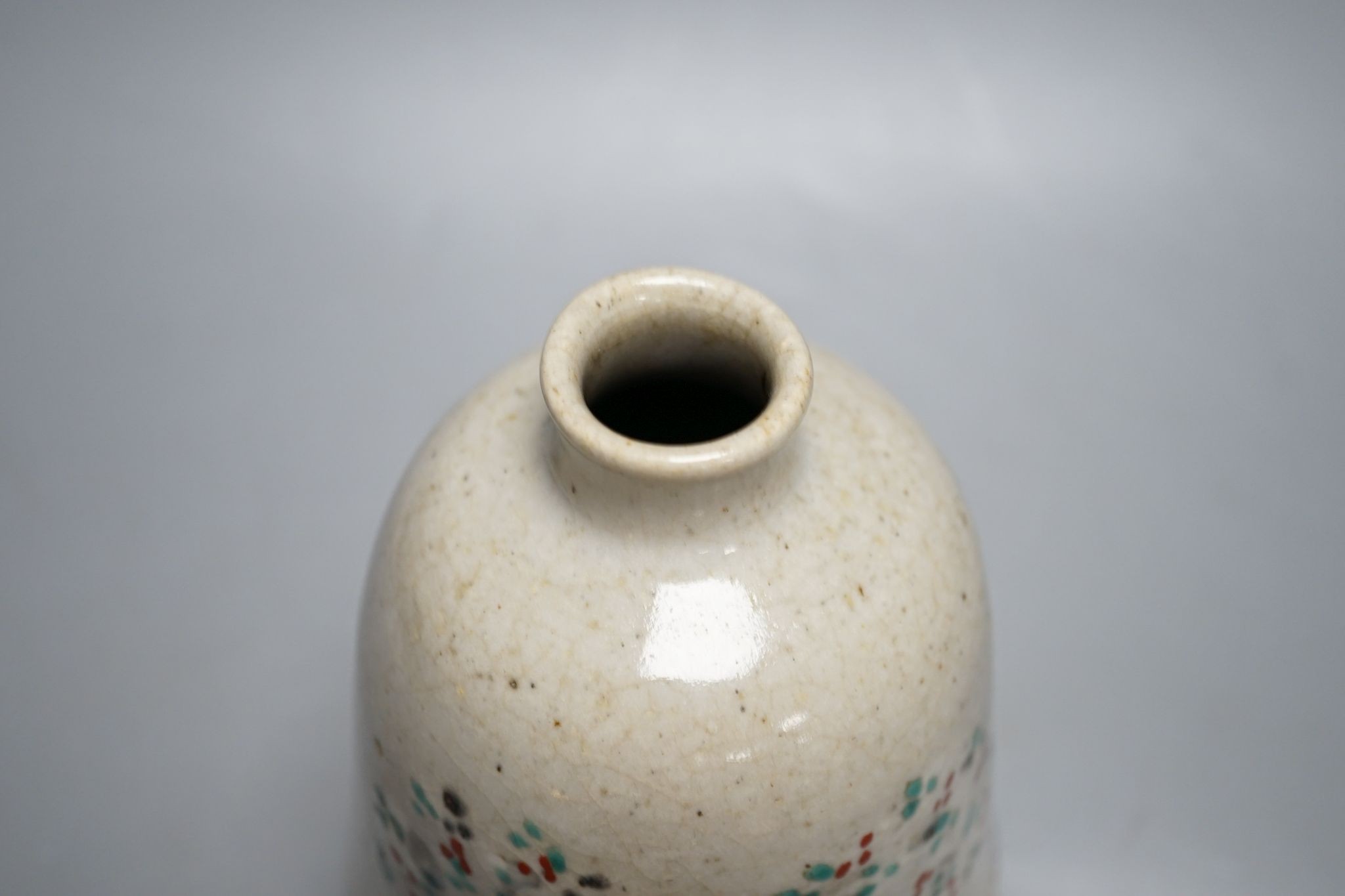 A Japanese sake bottle, 22cm